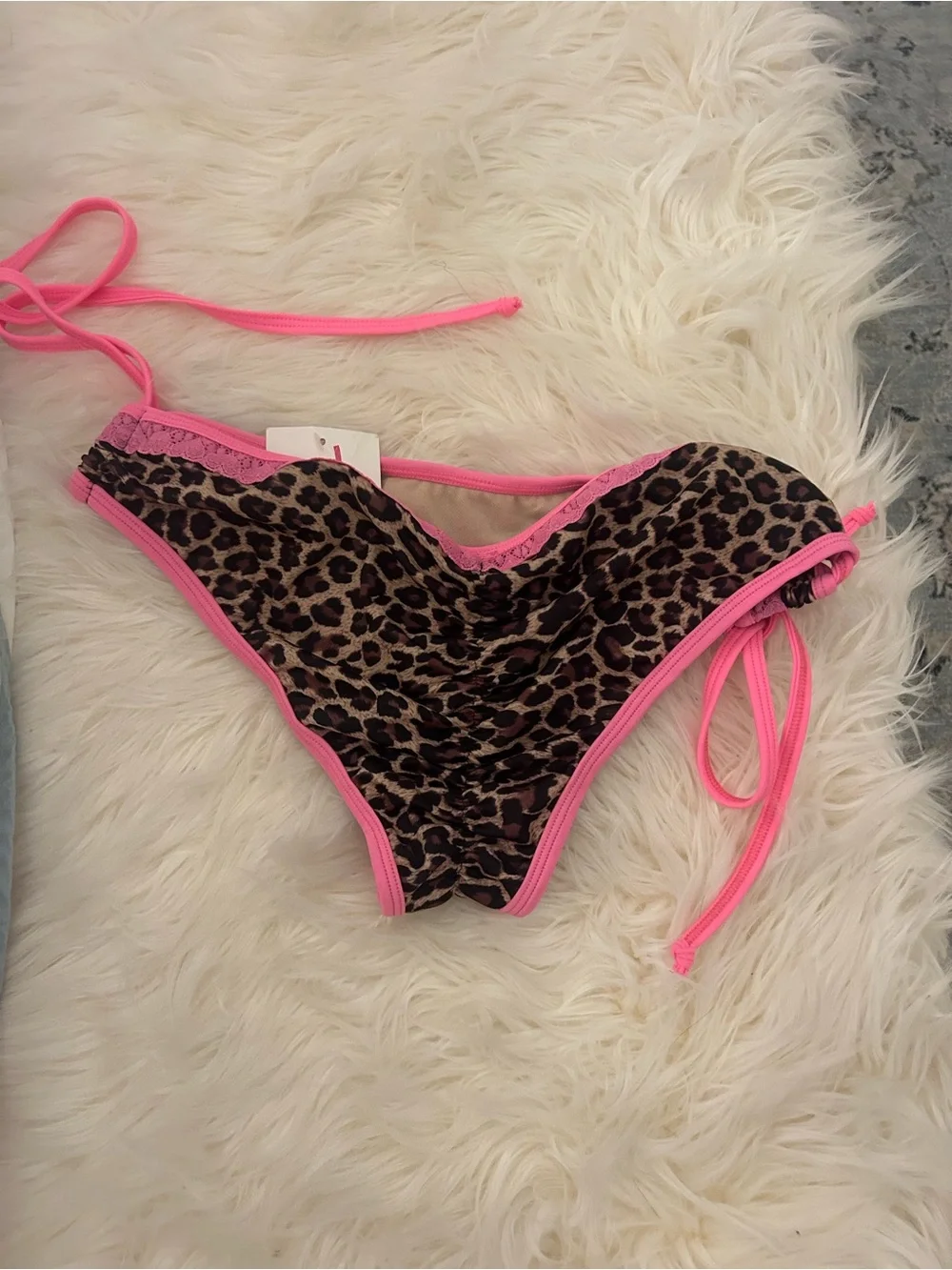 Chynna Dolls Lace Leopard Bikini Bottom- M/L